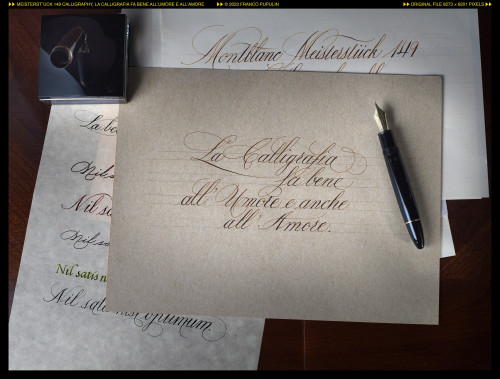 Montblanc 149 Calligraphy, La calligrafia fa bene all'umore ©FP.jpg