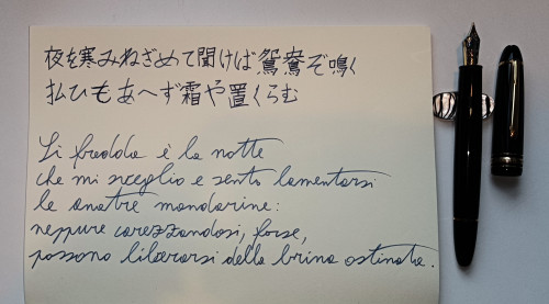 IMG_20240114_152545.jpg (1023.34 KiB) Visto 3144 volte L'inchiostro è il Pilot Blueblack, la carta è MD Paper notebook A5