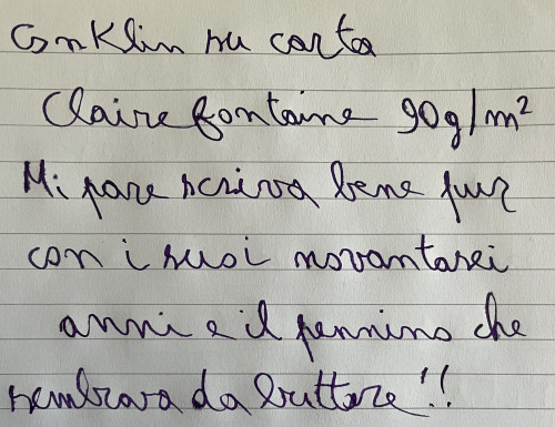 Contrordine, non è carta Clairefontaine!!!