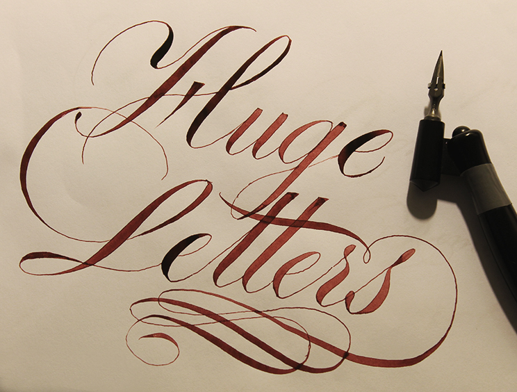 Massima espansione di tratto dei mallat anglaise, devo perfezionare il mio copperplate, lo so