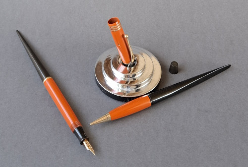 40. Penparker and Envelopener with red Duofold pen and pencil.jpg
