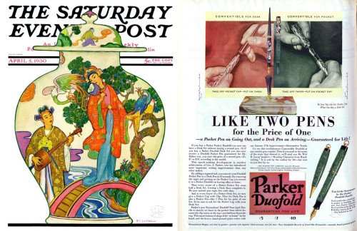 45. 1930-04-05-Parker-Pen-ad-in-Saturday-Evening-Post(Fonte parkersheaffer.com).jpg