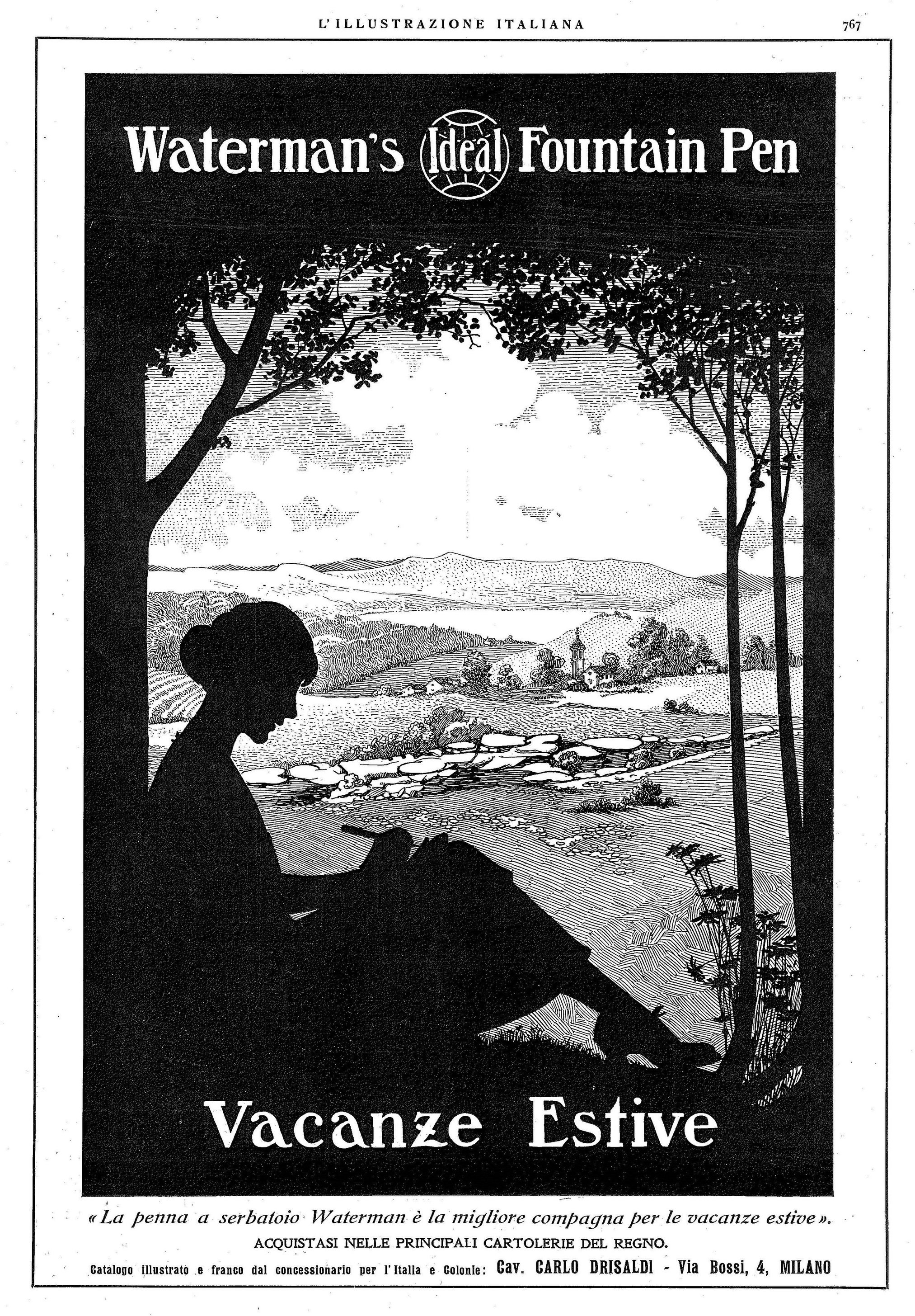 5. WATERMAN - modello x - L'Illustrazione Italiana - Anno XLIX. N.26 - 1922-06-25 - pag.767.jpg