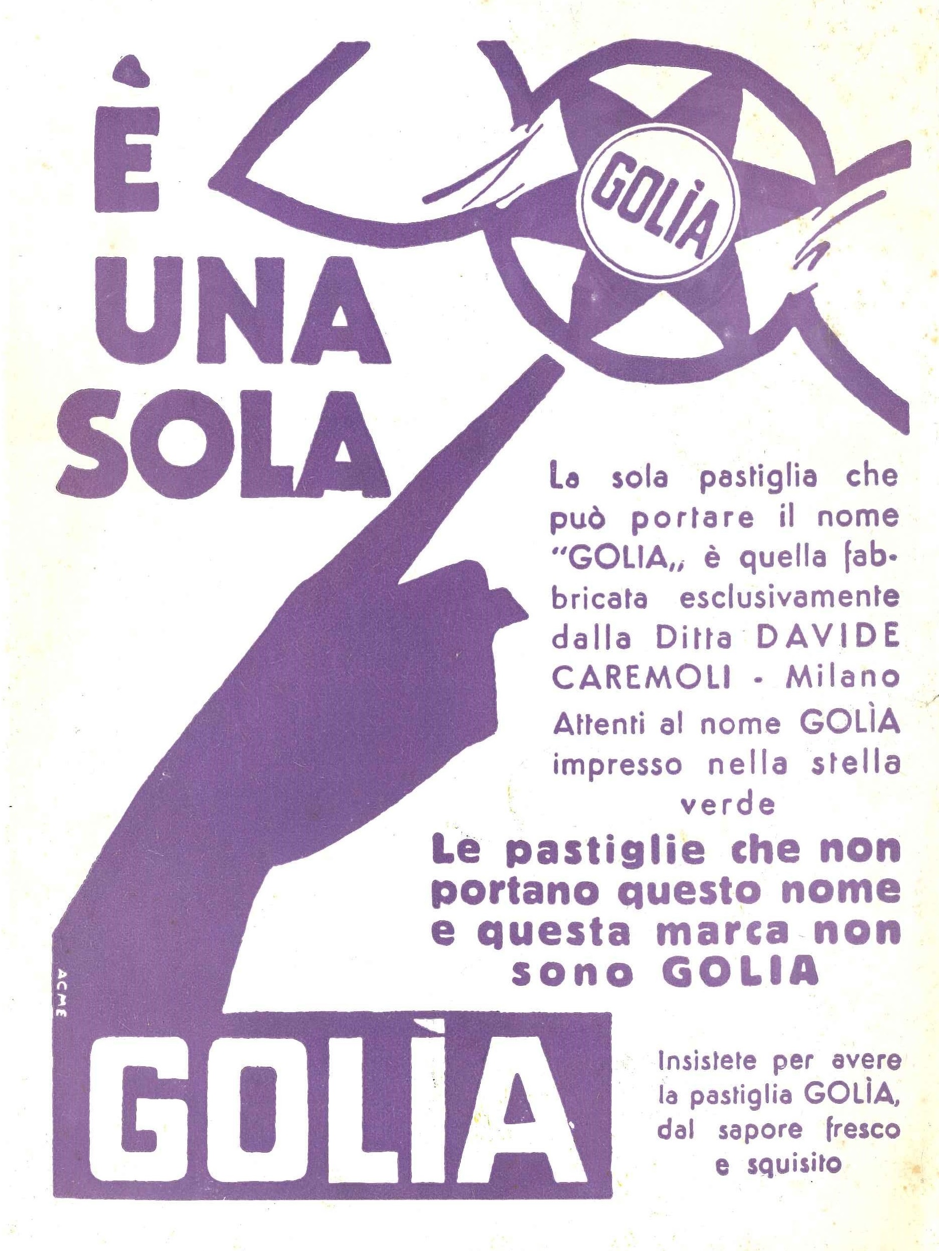 GOLIA caramella - 1947-10-01 - Il Romanzo per Tutti - Rivista quindicinale del  Corriere della Sera - Anno III - N.19.jpg