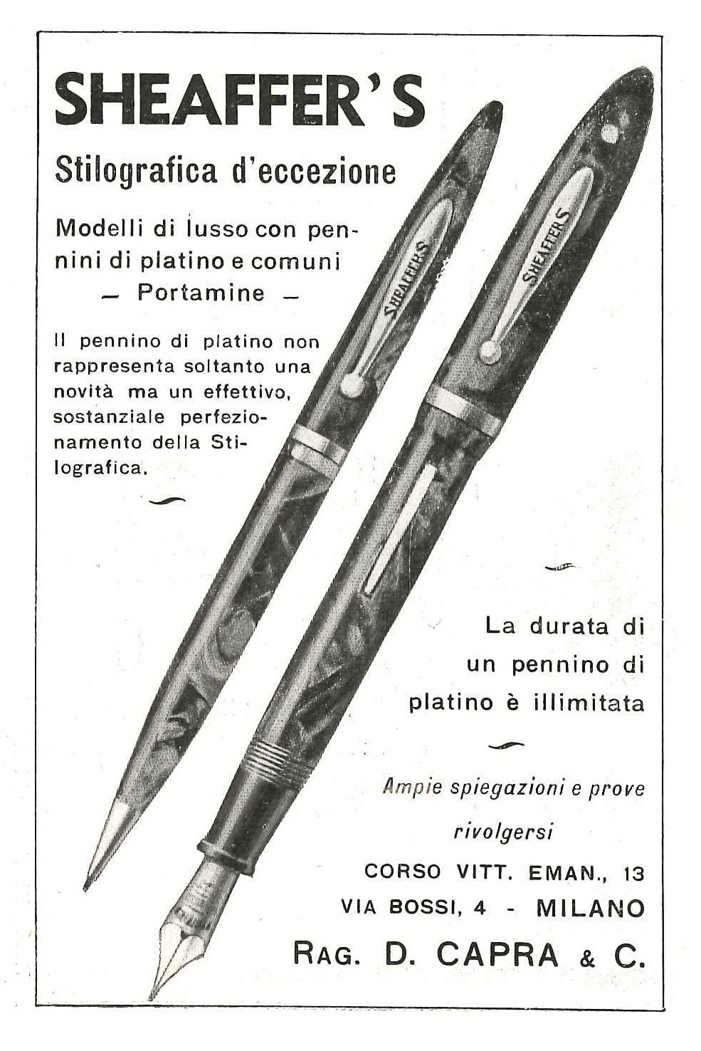 SHEAFFER - Balance - 1933-11-12. L'Illustrazione Italiana. Anno LX -  N.46, pag.727.jpg