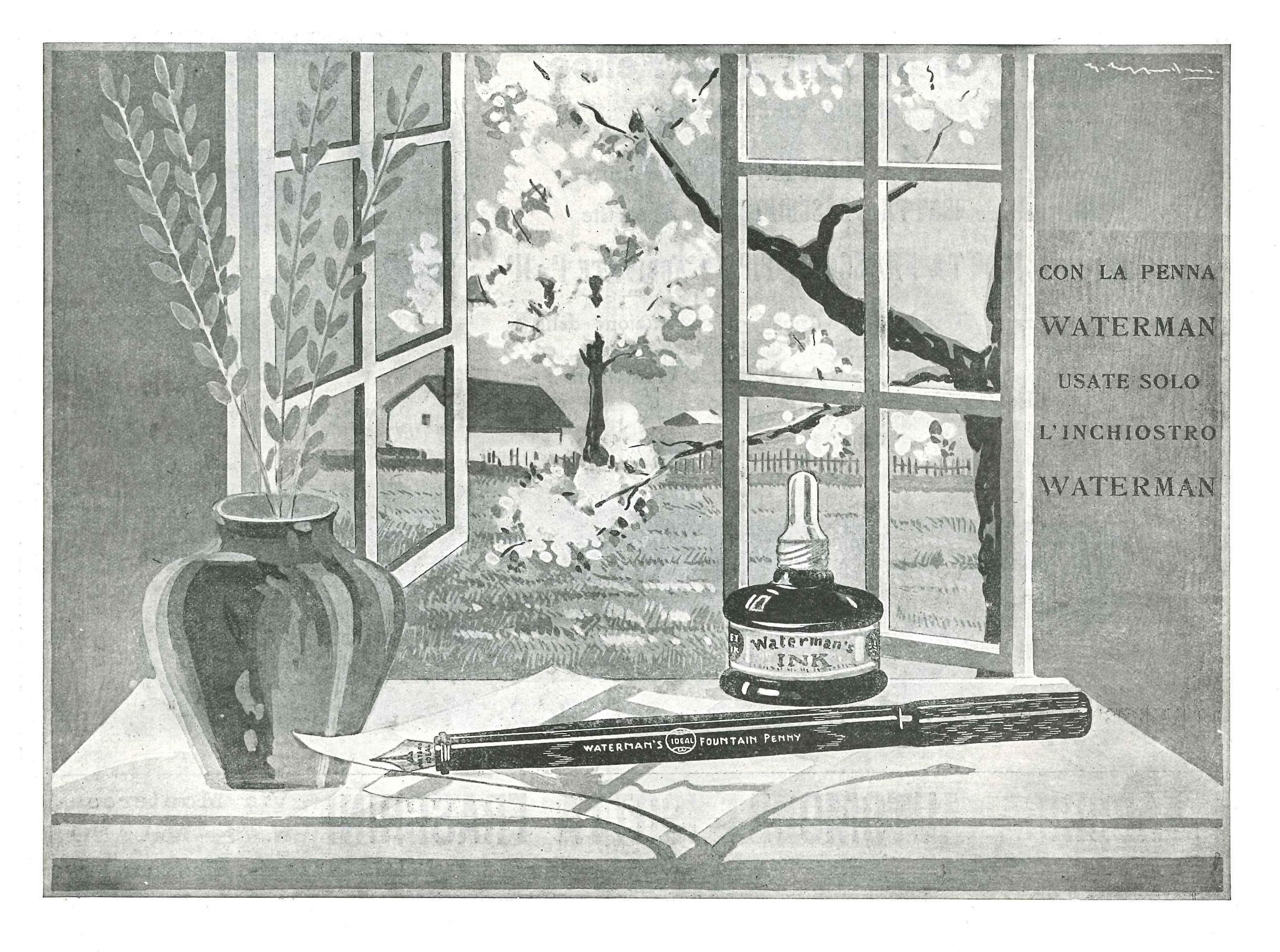A8. WATERMAN - Safety e Ink - 1923-06-10. L'Illustrazione Italiana - Anno L - N.23, pag.692. By Cappadonia.jpg