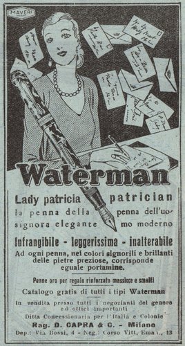 3. WATERMAN - Patrician e Lady Patricia - 1931-03-29. La Domenica del Corriere - Anno XXXIII - N.13, pag.II.jpg