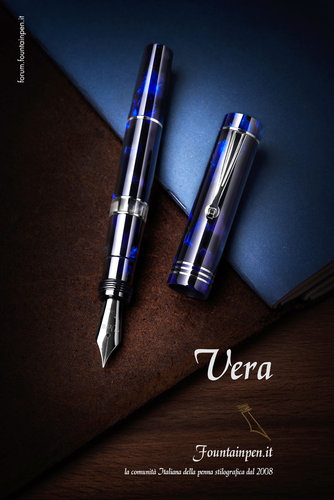 Fountainpen.it Vera Blu con finiture rodio