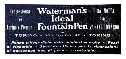 WATERMAN - generica Marca Concessionario Amisani - 1915-12-19. NUMERO - Settimanale Anno III N.104.jpg