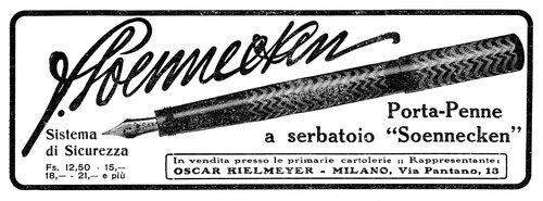 SOENNECKEN - Safety - 1913-02. Touring Club Italiano Rivista Mensile. Anno XIX N.2, pag.3 delle pubblicità