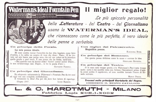 2. WATERMAN - 1909-12-20 La donna - quindicinale del Giornale LA TRIBUNA, Torino - Anno V N.120, numero doppio - pag.48.jpg