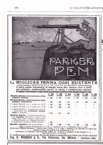 3. PARKER - 1918-04-07 - L'Illustrazione Italiana - Anno XLV - N. 14, pag.284.jpg (2 MiB) Visto 3810 volte PARKER - 1918-04-07 - L'Illustrazione Italiana - Anno XLV - N. 14, pag.284