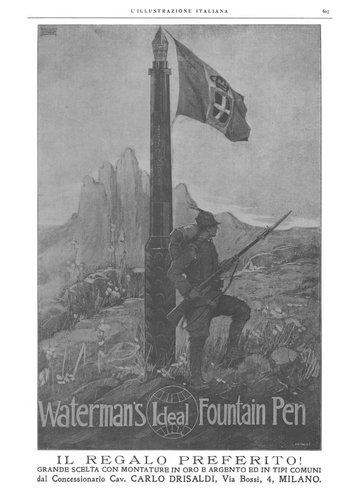 WATERMAN - 1918-12-29- L'Illustrazione Italiana - Anno XLV - N.52 - pag.607