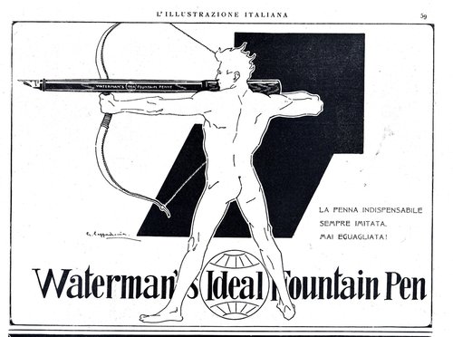 WATERMAN -L'Illustrazione Italiana - Anno XLVIII. N.29 - 1921-07-17 - pag.59 (1922-07-09 - pag.42)