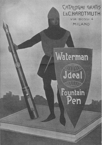 WATERMAN Ideal Fountain Pen - Concessionario L.&amp;amp;C. Hardtmuth (fino al 1913)