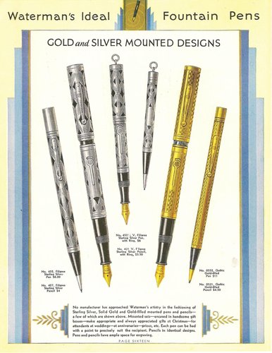 15. Waterman Pen Catalog 1933, pag.16.jpg (1.26 MiB) Visto 10813 volte Waterman, Catalogo 1933, pag.16