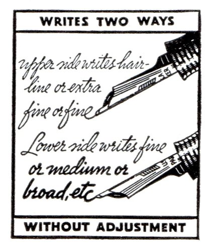 47. 1935. PARKER - Vacumatic two-way writing point, detail. 1935-04. The National Geographic magazine.jpg