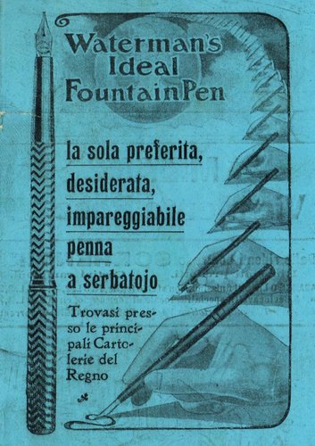 WATERMAN - 1x. 1906-04-15.  L'Illustrazione Italiana - Anno XXXIII, Num.15, copertina