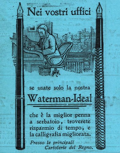 WATERMAN - 1x. 1906-05-20.  L'Illustrazione Italiana - Anno XXXIII, Num.20, copertina