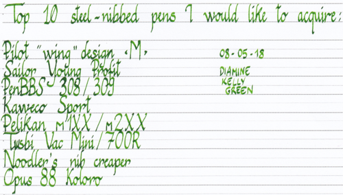 Diamine Kelly Green Top10 FP 08-05-18.png