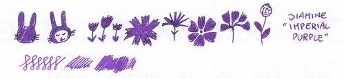 Diamine Imperial Purple doodle Flowers 01 psd.jpg