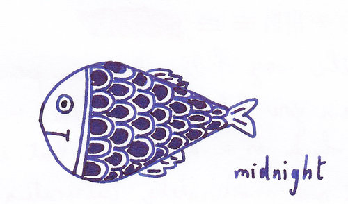 Diamine Midnight doodle Fish 01.jpg