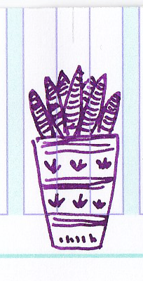 Pelikan 4001 Violett doodle Plant 01.png