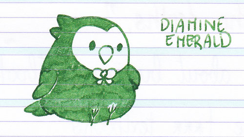 Diamine Emerald Doodle Bird 01.jpg