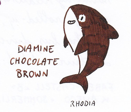 Diamine Chocolate Brown Doodle Fish.jpg