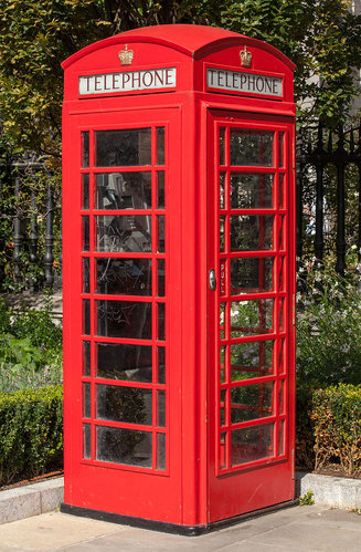 La famosa cabina telefonica inglese
