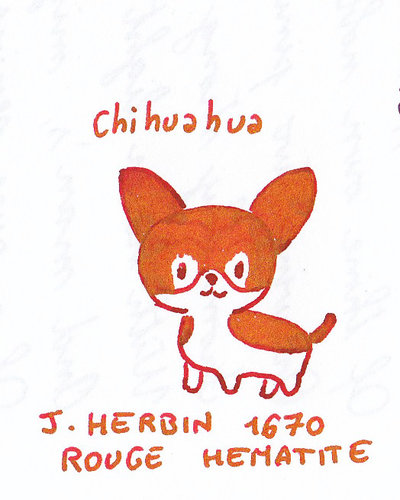 J. Herbin 1670 Rouge Hematite Doodle Dog.jpg