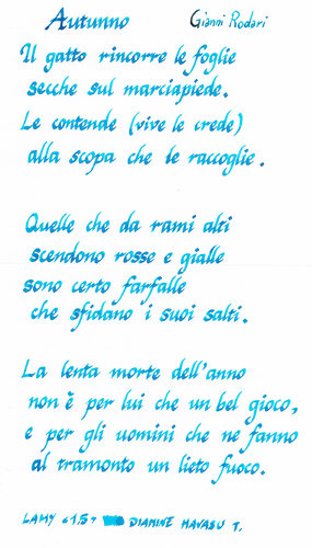 Diamine Havasu Turquoise Autunno Gianni Rodari.jpg