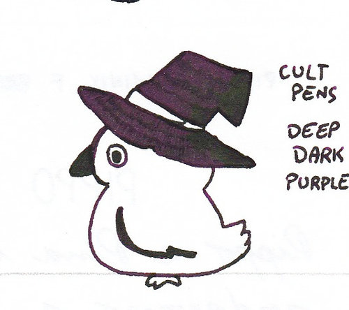 Cult Pens Deep Dark Purple Doodle Bird 02.jpg