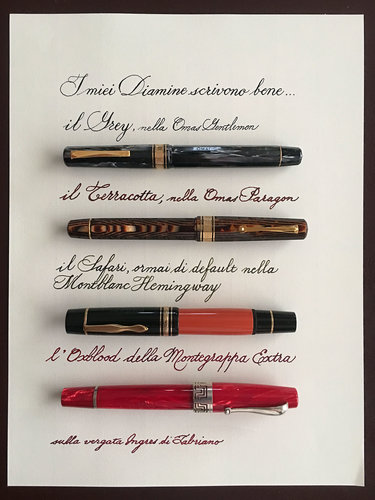 I miei Diamine scrivono bene.jpg