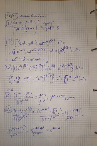 Esercizi di matematica.