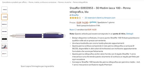 2019-03-18 12_53_13-Sheaffer E0933953 - 30 Medim lacca 100 - Penna stilografica, blu_ Amazon.it_ Can.jpg