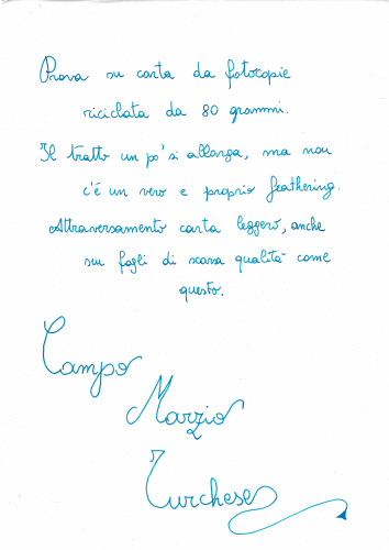 Prova su carta da fotocopie riciclata, 75 gr.