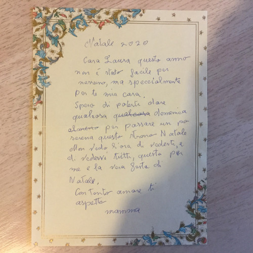 Lettera di Natale di mia mamma