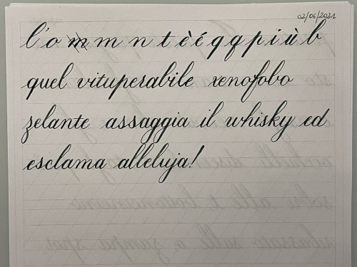 Non sono tanto convinto che la x si faccia così. Sono andato a memoria, ma poi vado a cercarla sul manuale. In 2ª riga ho fatto 3 s tutte diverse tra loro