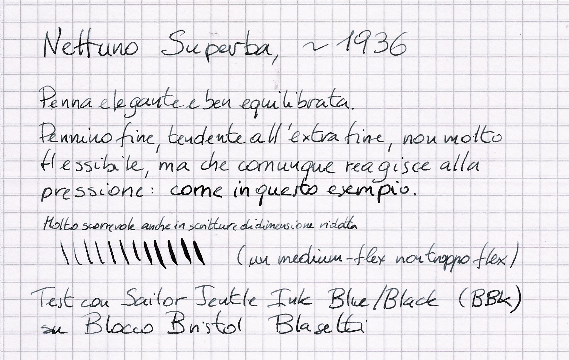Test scrittura Nettuno Superba