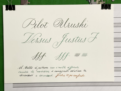 X-Cactus nella Urushi, Green Marine nella Justus F, Autumn Oak nella M. Carta da acquerello 300g/mq economica