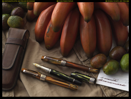 Montegrappa Extra 1930 pens and red bananas ©FP.jpg