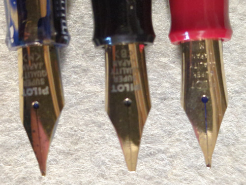 Pilot 78G e 78G+: dettaglio pennini