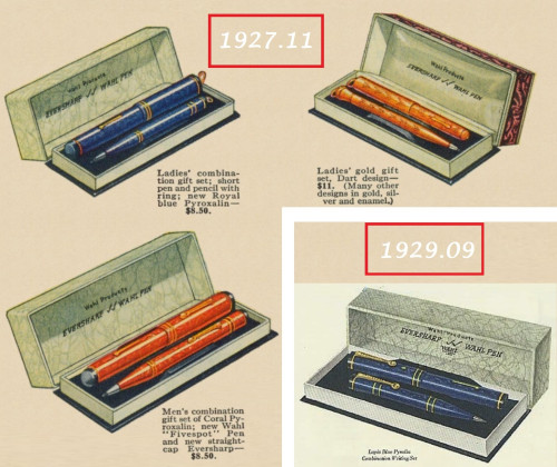 18. 1927-11-Wahl-Signature-AllMetal (dal Wiki) & Ebay Ad 1929.09 - Details of boxes in collage.jpg