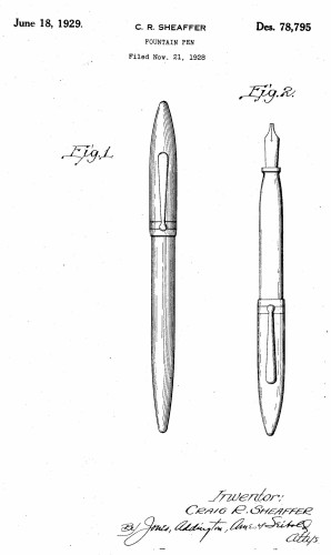 28. SHEAFFER Balance. Patent-US-D078795 (dal Wiki).jpg