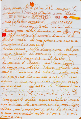 Hongdian A9 - Abulafia (Scrittura)