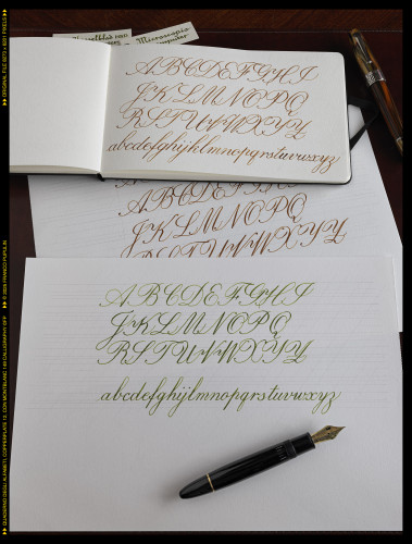 Quaderno degli Alfabeti, Copperplate 11, con Montblanc 149 Calligraphy ©FP .jpg