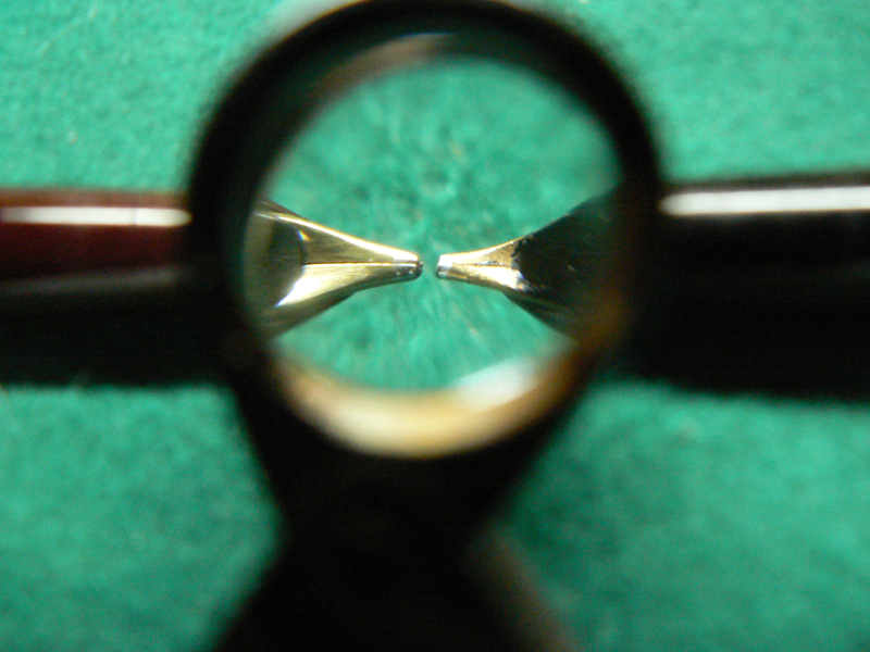 confronto taglio tra i rebbi 51 Aerometric (sx) - Vacumatic (dx)