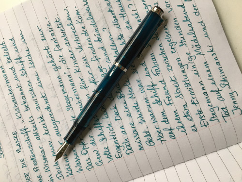 Pelikan M205 Aquamarine &amp; Edelstein Aquamarine