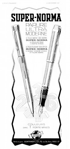 NORMA -  Super-Norma con matita 4 colori. 1937-12-11. L'Illustration. Anno 95, n.4945, pag.XVIII - Copia